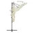 Produktbild 4 för Frihängande trädgårdsparasoll aluminiumstång 250x250 cm sand