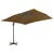 Produktbild 2 för Frihängande trädgårdsparasoll aluminiumstång 300x300 cm taupe