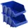 Förvaringsbackar 35 st stapelbara 218x360x156 mm blå