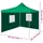 Hopfällbart tält med 2 väggar 3x3 m grön