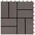 Produktbild 5 för Trall 11 st WPC 30x30 cm 1 kvm mörkbrun