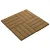 Produktbild 2 för Trall 11 st djupt mönster WPC 30x30 cm 1 kvm teakfärg