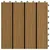 Produktbild 5 för Trall 11 st djupt mönster WPC 30x30 cm 1 kvm teakfärg