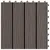 Produktbild 5 för Trall 11 st djupt mönster WPC 30x30 cm 1 kvm mörkbrun