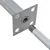 Produktbild 7 för Stålfötter reserv 2 st 115 cm silver