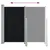 Produktbild 4 för Infällbar sidomarkis 120 x 300 cm svart
