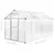 Produktbild 12 för Växthus aluminium 362x190x195 cm 13,41 m³