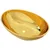 Produktbild 2 för Handfat 40x33x13,5 cm keramik guld
