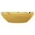 Produktbild 5 för Handfat med bräddavlopp 58,5x39x21 cm keramik guld