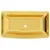 Produktbild 3 för Handfat 71x38x13,5 cm keramik guld