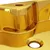 Produktbild 6 för Handfat med kranhål 48x37x13,5 cm keramik guld