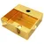 Produktbild 2 för Handfat med kranhål 38x30x11,5 cm keramik guld