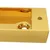 Produktbild 4 för Handfat med bräddavlopp 49x25x15 cm keramik guld