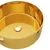 Produktbild 4 för Handfat 40x15 cm keramik guld