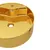 Produktbild 4 för Handfat med bräddavlopp 46,5x15,5 cm keramik guld