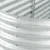 Produktbild 8 för Odlingslåda upphöjd galvaniserat stål 400x80x81 cm silver