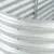 Produktbild 8 för Odlingslåda upphöjd galvaniserat stål 240x80x81 cm silver