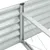 Produktbild 5 för Odlingslåda upphöjd galvaniserat stål 400x80x44 cm silver