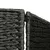 Produktbild 5 för Rumsavdelare 3 paneler vattenhyacint 116x160 cm svart