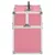 Produktbild 4 för Sminklåda 37x24x35 cm rosa aluminium