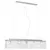 Produktbild 3 för Taklampa med kristallpärlor silver 104 cm E14 