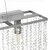 Produktbild 6 för Taklampa med kristallpärlor silver 104 cm E14 