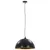 Produktbild 3 för Taklampor 2 st svart och guld halvrunda 50 cm E27