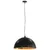 Produktbild 4 för Taklampor 2 st svart och guld halvrunda 50 cm E27