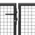 Produktbild 3 för Trädgårdsgrind stål 500x100 cm antracit