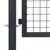 Produktbild 5 för Grind med stolpar stål 350x100 cm antracit 