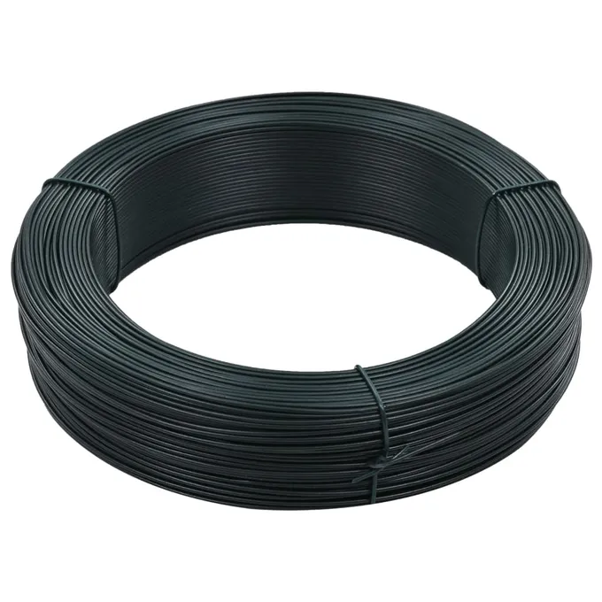 Stagtråd 250 m 1,6/2,5 mm stål svartgrön