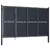 Produktbild 2 för Trädgårdsgrind stål 350x150 cm antracit