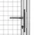 Produktbild 4 för Trädgårdsgrind galvaniserat stål 105x250 cm silver