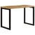 Produktbild 2 för Matbord 115x55x76 cm massivt mangoträ och stål