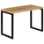 Produktbild 10 för Matbord 115x55x76 cm massivt mangoträ och stål