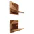 Produktbild 3 för Vägghyllor 2 st 58x26x20 cm massivt sheshamträ
