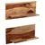 Produktbild 8 för Vägghyllor 2 st 58x26x20 cm massivt sheshamträ