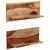 Produktbild 10 för Vägghyllor 2 st 58x26x20 cm massivt sheshamträ