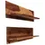 Produktbild 2 för Vägghyllor 2 st 118x26x20 cm massivt sheshamträ