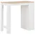 Produktbild 3 för Barbord med hylla vit 110x50x103 cm