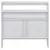 Produktbild 5 för Barbord med 2 bordsskivor vit 130x40x120 cm