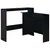 Produktbild 2 för Barbord med 2 bordsskivor svart 130x40x120 cm