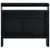 Produktbild 4 för Barbord med 2 bordsskivor svart 130x40x120 cm