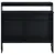 Produktbild 5 för Barbord med 2 bordsskivor svart 130x40x120 cm