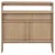 Produktbild 5 för Barbord med 2 bordsskivor ek 130x40x120 cm
