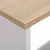 Produktbild 9 för Barbord med 2 bordsskivor vit och ek 130x40x120 cm