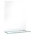 Produktbild 2 för Väggspegel med hylla 30x50 cm härdat glas