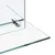 Produktbild 4 för Väggspegel med hylla 60x60 cm härdat glas