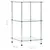 Produktbild 5 för Hylla 3 hyllplan transparent 40x40x67 cm härdat glas