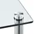 Produktbild 3 för Hylla 6 hyllplan transparent 40x40x160 cm härdat glas
